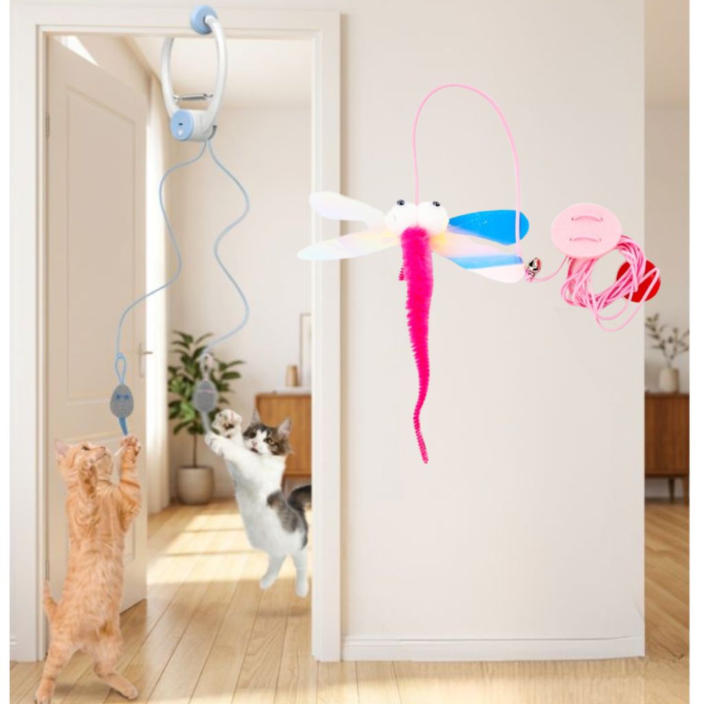 Interactive Hanging Mouse Toy