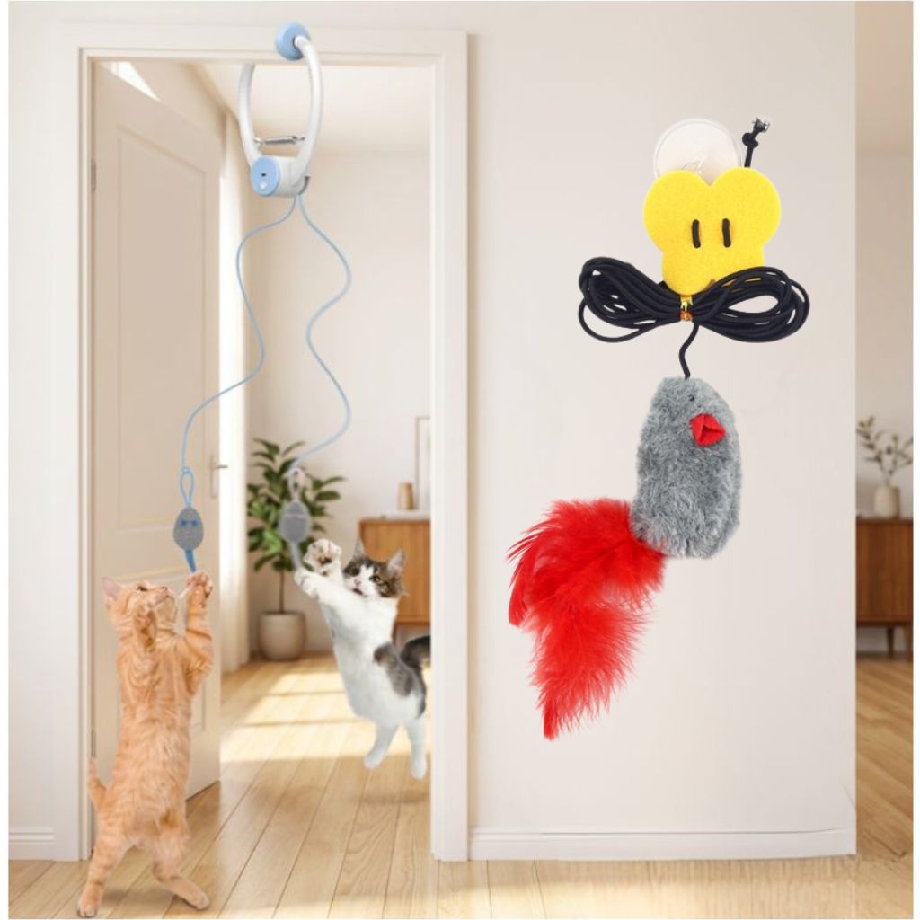 Interactive Hanging Mouse Toy
