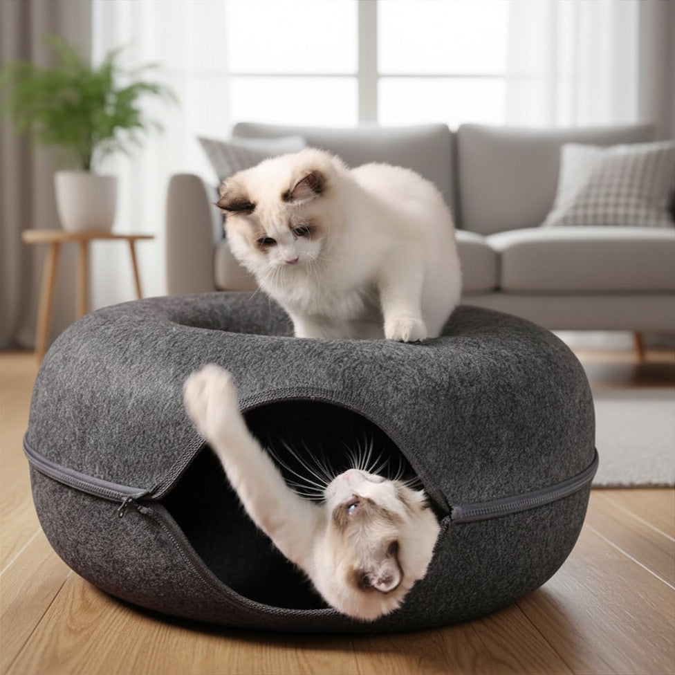 Donut Cat Tunnel Bed